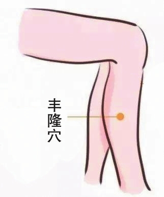 丰隆穴的准确位置图，常按丰隆穴可化痰降脂