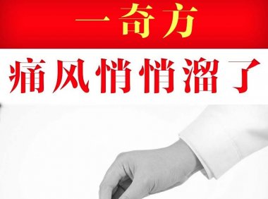 一张方，专治痛风（风寒湿痹夹痰）